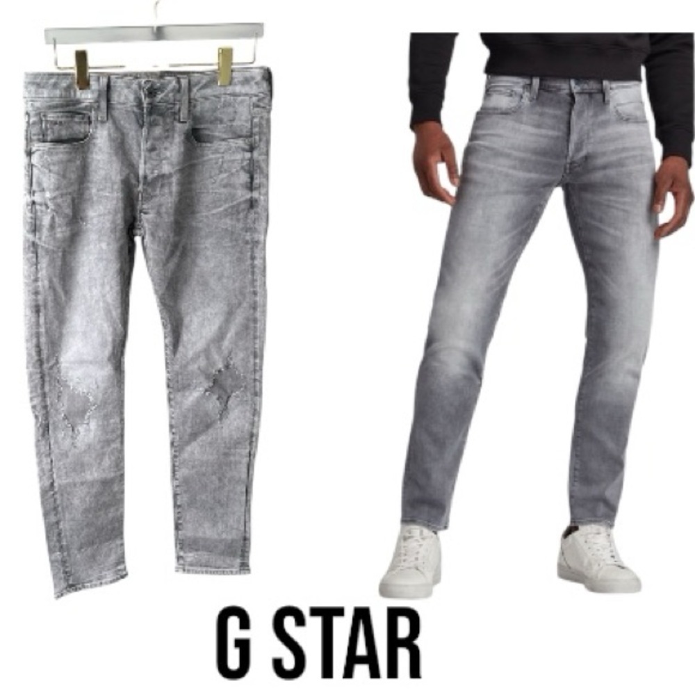 G STAR Raw 3301 Slim Restored Denim | Grey | 32/32 Slim Fit
